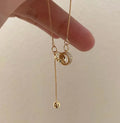 DAIHE 2025 New Personalized Fashion Jewelry Stainless Steel Gold Plated Necklace for Women