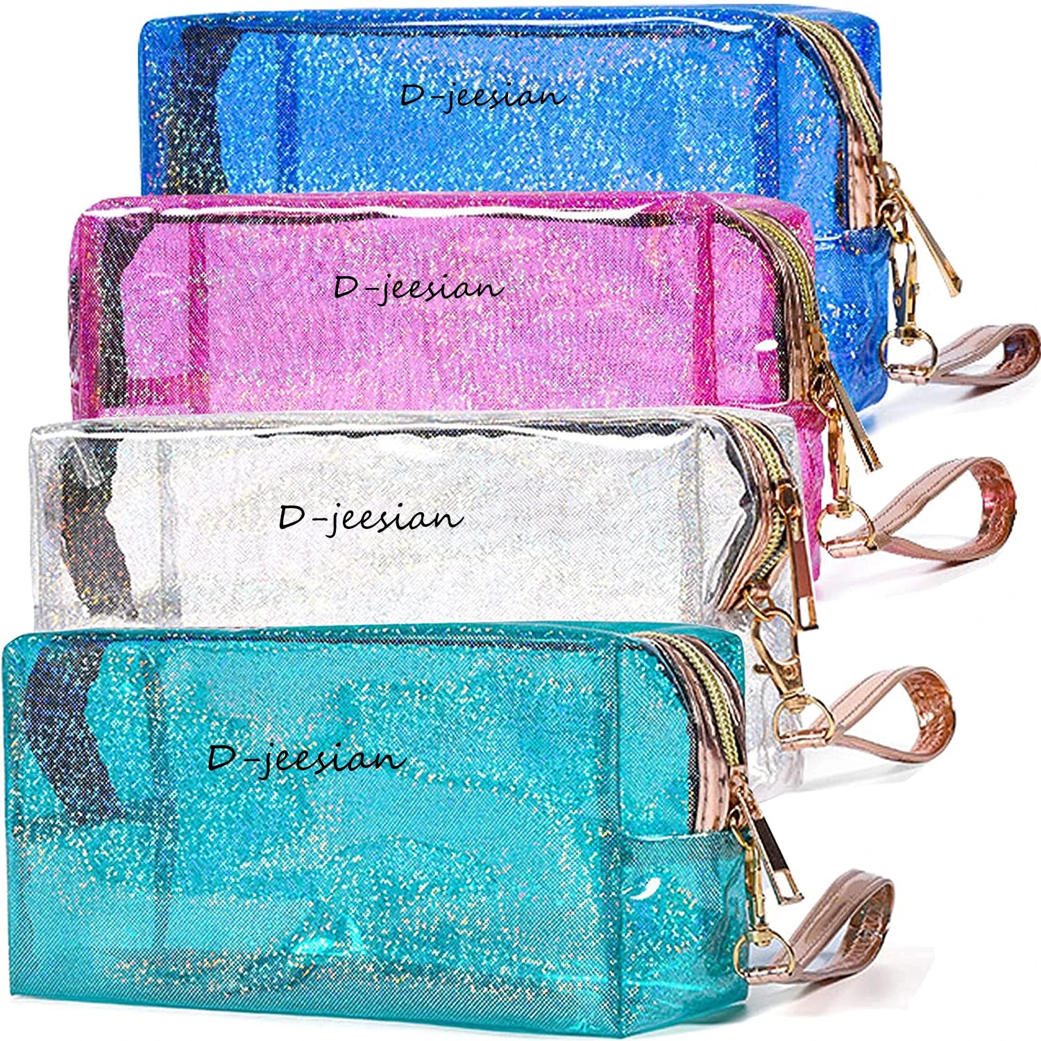 Cute Portable Cosmetic Bag Toiletry Pouch for Women Teen Girls Kids