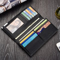 New Men's Fashion Long Style High-end Open Closure Portable Multi Slot PU Leather Wallet
