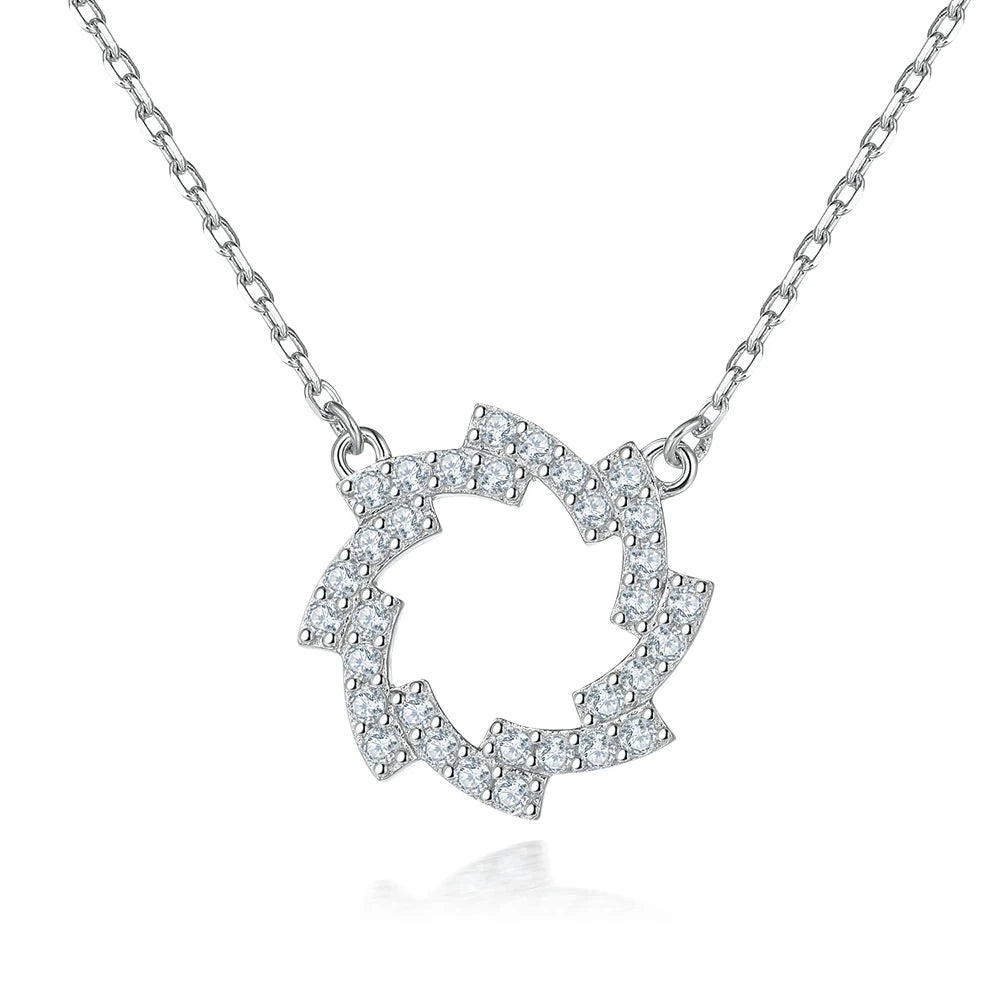 Jewelry Manufacturer Wholesale 925 Silver CZ Zirconia Necklace for Women Pendant Bulk Supply