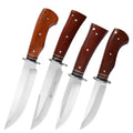 Handmade Quality Multi-Purpose Industrial Leather Knife Stainless Steel Customizable OLED Camping Knife for Outdoor Gear Hunting