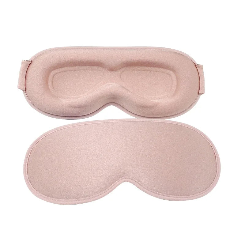 100% Light Blocking 3D Crystal Luxury Super Soft Elastic Strap Ultralight OEM Fashion Travel Sleep EyeMask Dark Circles Relief