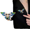 Customized Enamel Butterfly & Bird Ladies Brooch Pin Zinc Alloy Gold Silver 6 PCS Party Gift
