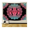 Sale of Tarot Wall Hanging Mandala Bohemian Polyester Fiber Tarot Print Tapestry Carpet Mandala  Wall Decor Boho Tree