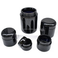 5ml 10ml 15ml 30ml 50ml 100ml Black Wide Mouth Uv protection Glass Jar for Nail Polish