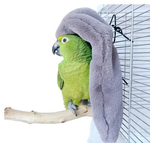 Cozy Corner Wool Blanket for Parrot Winter Warmth Pad Bird Nest Cage Accessories Tent