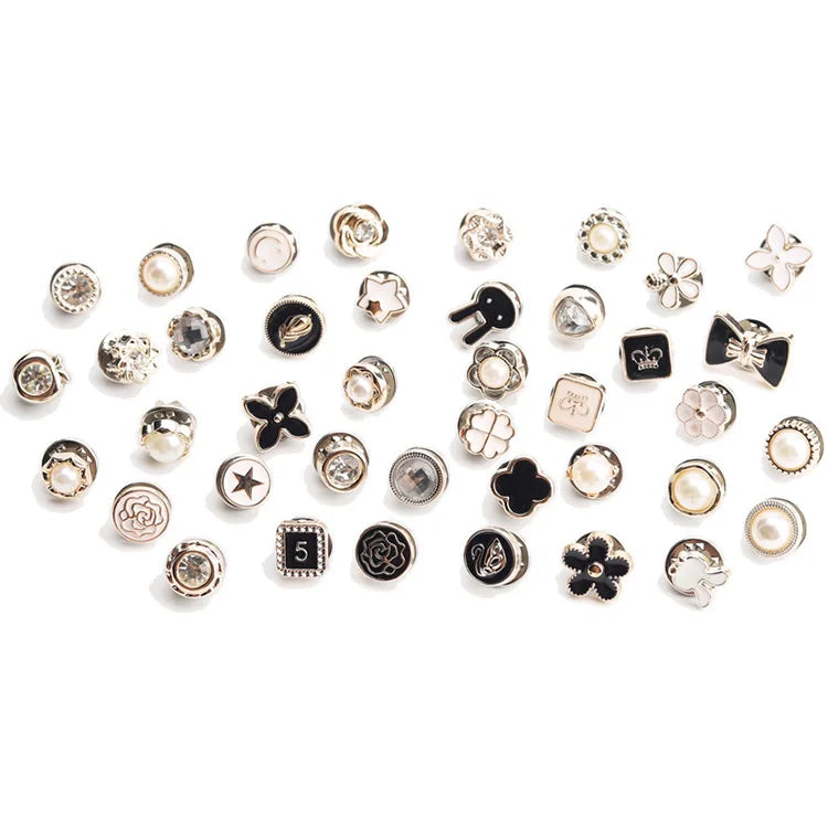 G&F Fashion Design Decorative Covers Zinc Alloy Removable Rivet Prevent Exposure Press Stud Metal Button for Clothing