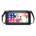 Guangzhou Factory Quality Crossbody Cell Phone Bag Touch Screen Ladies Fashion PU RFID Mobile Phone Bags