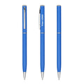 Metal Custom Logo Economical Promotional Signature Slim Ballpoint Pen with Black Ink and 1.0mm Point for Office and School Use