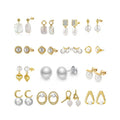 BGPE-3 Gold Pearl Stud Earrings 925 Sterling Silver Cultured Freshwater Pearl Stud Earrings for Women Girls