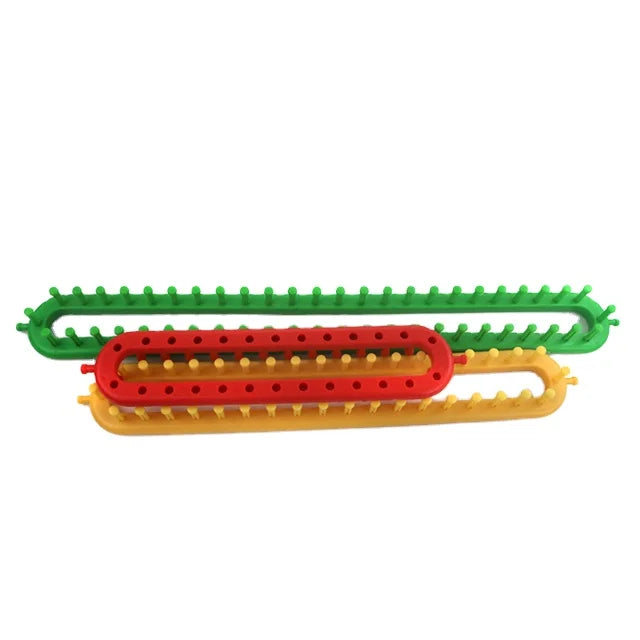 Hand Knitting Accessories Manufacturer Wholesales Popular Selling Long Rectangle Plastic Wool DIY Loom