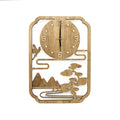 24 Inch Wall Clock Modern Wooden  Wall Clock Home Decoration