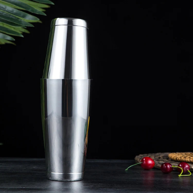 Premium Custom Logo 18oz/28oz 304 Stainless Steel Copper Gold Branded Boston Cocktail Shaker Set for Bartenders