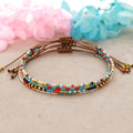 Go2boho Handmade Colorful Tiny Miyuki Beads Adjustable Hand String Accessory Quality Fashion Jewelry Woman Bracelet