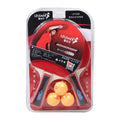 Leijiaer 1035 Table Tennis Racket Ping Pong Racket/paddle/bat Set Racket Black Star Red Silk Customized Ribbon Wood Logo