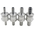 Automobile Aluminum Alloy Manual Oil Control Non Return One-way Check Valve Gasoline Diesel Fuel Systems 6/8/10/12/14/16 Axial