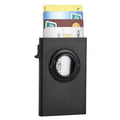 Portable Slim Anti-Theft RFID Card and Note Holder Custom Business Wallet with Pop-up Design Mini Size Metal Lining
