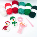 Wonder Knitter Pink Hand Tricotine Knitting Machine with Yarns Kit