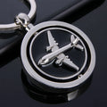 Wholesale Keyring Hinge Souvenir Stamped Enamel Epoxy Engraving Sublimation Aircraft Airplane Custom Metal Keychains
