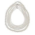 4/6/8/10/12mm White Round Imitation Pearl Necklace Wedding Pearl Necklace for Brides