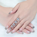 Wholesale Moissanite Rings Classic 6 Claws Silver Ring Stackable D VVS Moissanite Diamond for Women Jewelry Ring