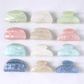 Acrylic Marble Texture Claw Clip Support Custom Logo Low MOQ 8.5CM Hair Clip Hair Accessories