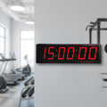 GANXIN 4 Inch Digital LED Timer Countdown Countup Stopwatch Alarm Function Indoor Home Gym Fitness Clock with Remote Control