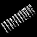 Classic Men's Silver Skeleton Security Uniform Set with Stainless Steel Lapel and Tie Clip for Wedding Engagement or Gift
