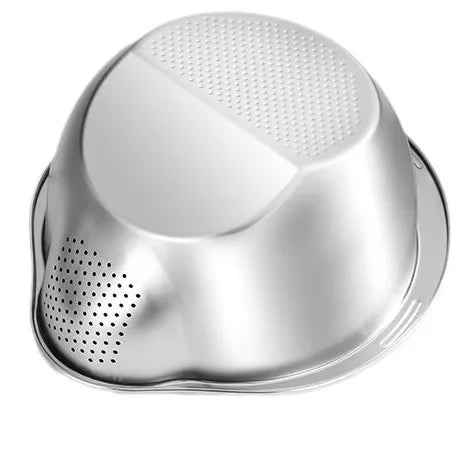 Multi-function 304 Stainless Steel Drain Basket Sieve Fruit Plate