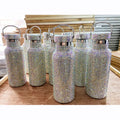 Fashionable Custom Drink Bottle New Bling Bling Rhinestone Portable Double Wall Vacuum Insulated Stainless Steel Water Bottle