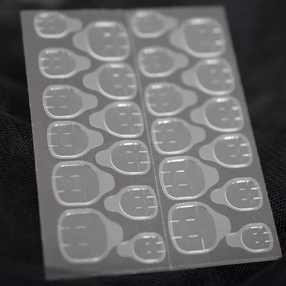 3D Eco-friendly Protection Transparent Designer Invisible Adhesive Jelly Gel Nail Finger Plate Stickers