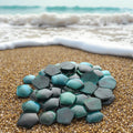 Wholesale Nature Faceted Craft Stones Cabochon Blue Malachite Crystal Gemstone Chrysocolla Bead