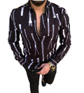 High Quality Office Dress Shirts for Men Full Printed Collar Hawaiian Beach Vacation Collared Shirt for Men
