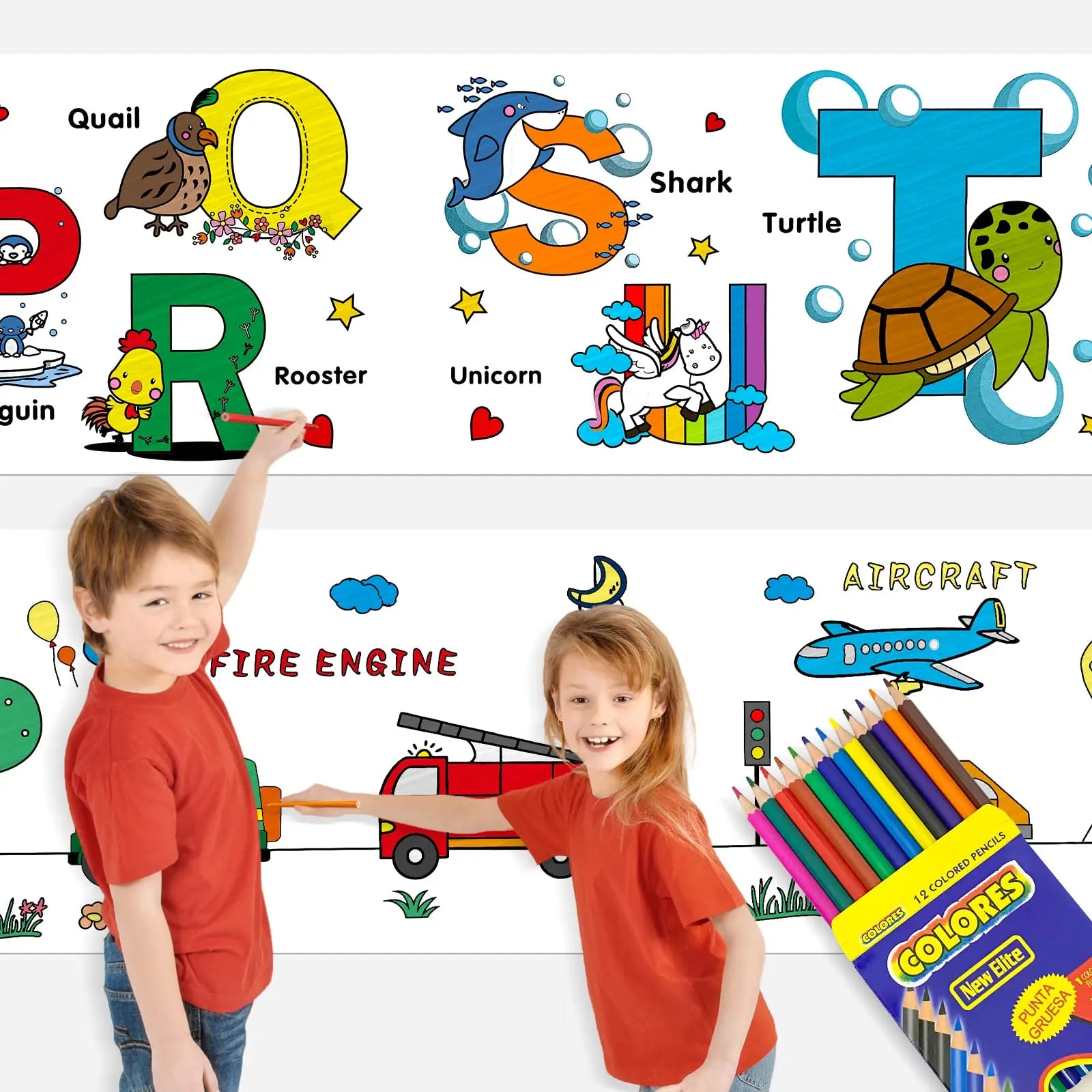 Custom Logo Cute Style Children's Educational Toy Flexographic Printed Stick Wall Art Roll with Offset Paper