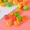 Wholesale Resin 3d Fruit Orange Shape Adult Children Handmade Mug Craft Diy Accessories
