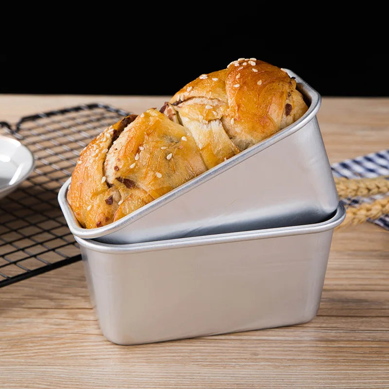 Early Riser 500ml Aluminum Alloy Rectangular Baking Toast Loaf Bread Mold for DIY Baking Toast Mold