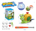 Outdoor Water Sprinkler Baseball Toy for Kids Summer Toy Spray Snail Water Baseball Backyard Lawn Party Outdoor Water Toys