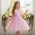 Lovely Flower Baby Girl Dress for Birthday Fluffy Girls Party Dresses for 4 Years Old Summer Dress Girl Kids Wedding