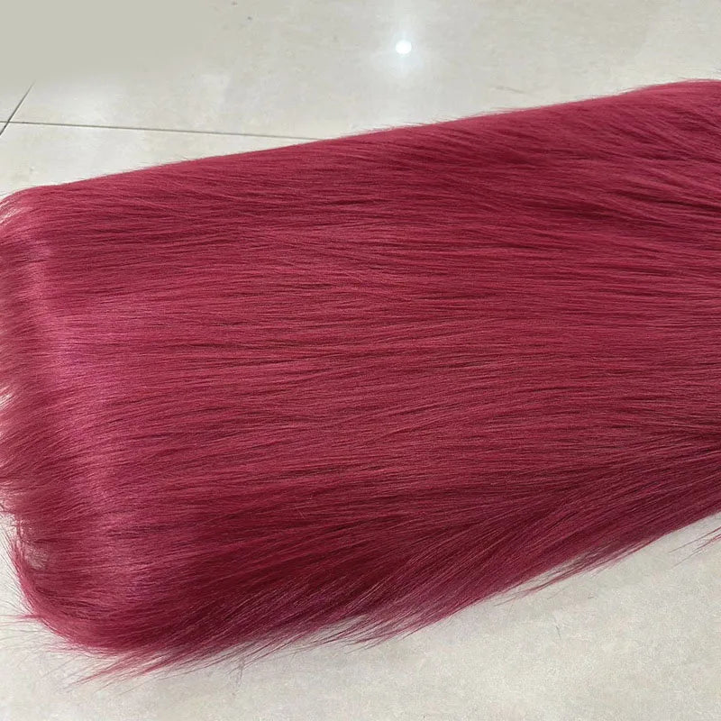 Polyester Luxury Colorful Color Customization 12 CM Long Pile Thick Faux Fur Fabric for Garment