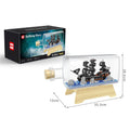 Golden Supplier Education Drift Bottle Black Pearl Boat Pirate Ship Construction Model Toy Transportation-Themed 5 7 Years