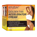 Private Label 50g Shine Brown Tan Accelerator Cream Natural Vegan Fast Absorbing Tanning Lotion for Face Body