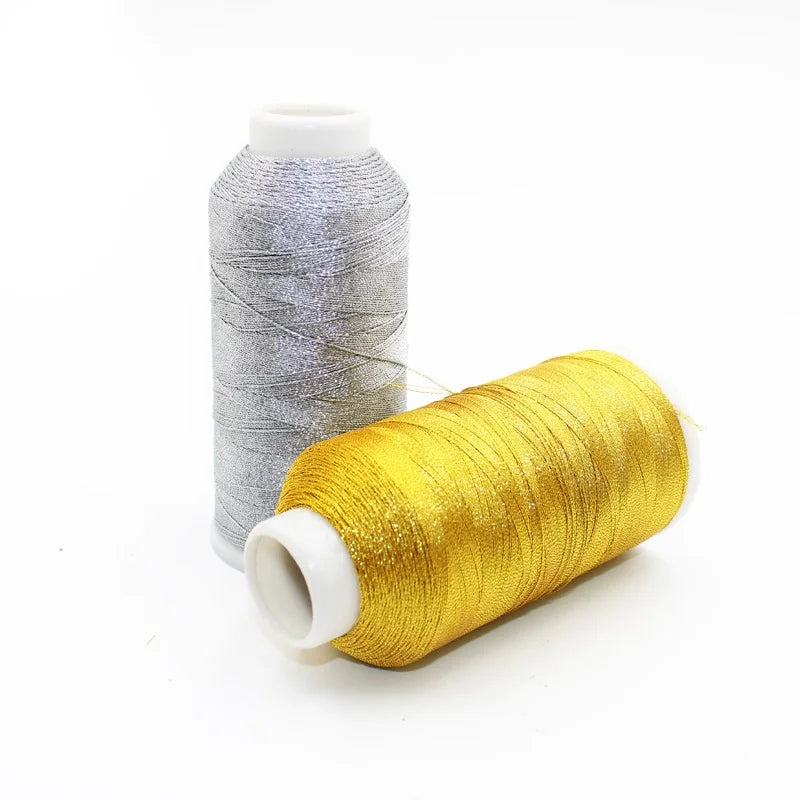 3/6/9/12/15 Ply Metallic Gold Silver Braided Thread for DIY Jewelry
