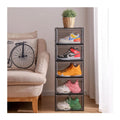 Plastic PP Rectangle Foldable Magnetic Shoe Storage Box Home Use Bulk