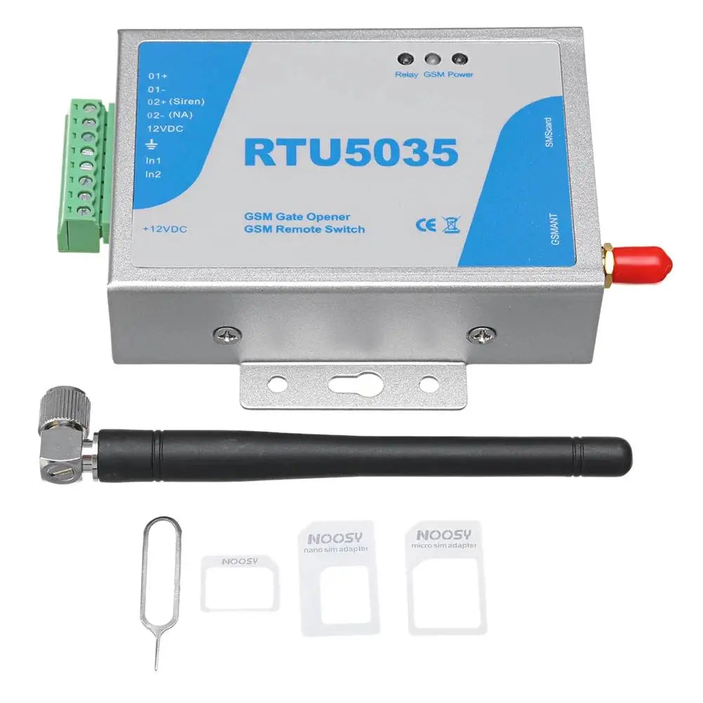 RTU5035 2G GSM Gate Opener Relay Switch for Smart Home Garage Phone Control Door Remote Controller