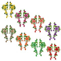Wholesale Custom Various Pairs of Flowers Peony Patches Polyester Water Soluble Lace Embroidered Appliques for DIY Clothing