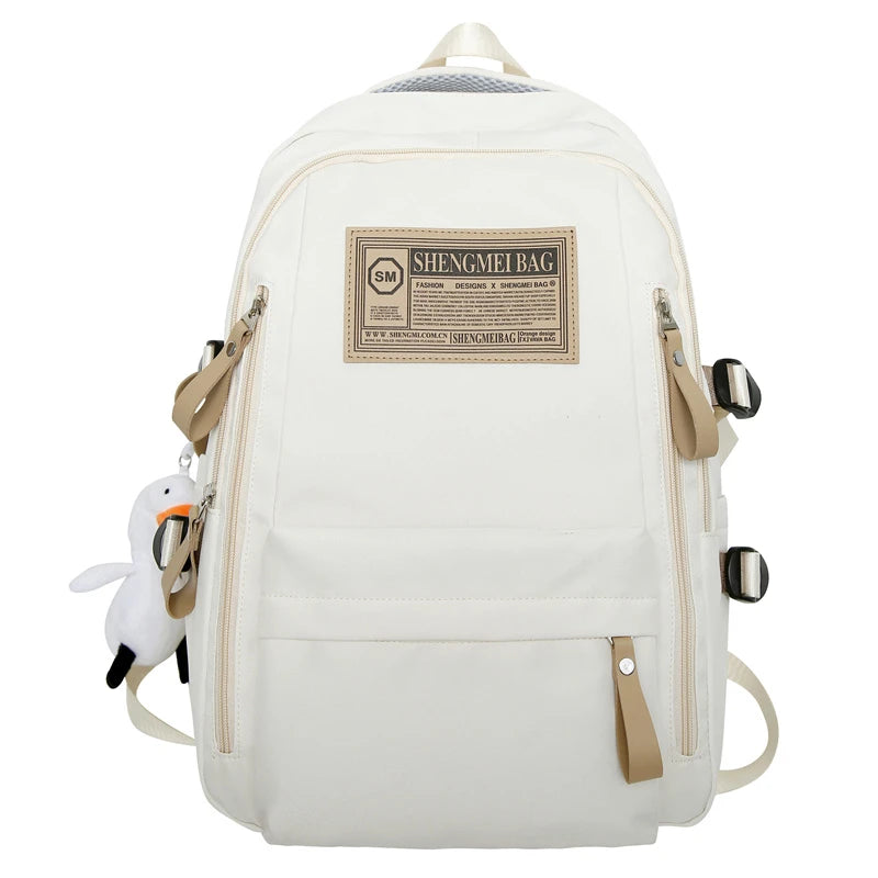 Schoolbag Student Backpack Large Capacity Casual Fashion Trends Backpack One Piece Dropshipping 744