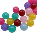 Hot Selling 6mm-20mm Acrylic Fresh Jelly Color Round Beads for DIY Necklace Bracelet Jewelry Making Acrylic Beads