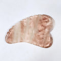 Huiying Natural Spiky Heart Shape Smoky Quartz Facial Gua Sha Stone Board for Face Body Hand Carved Factory Price
