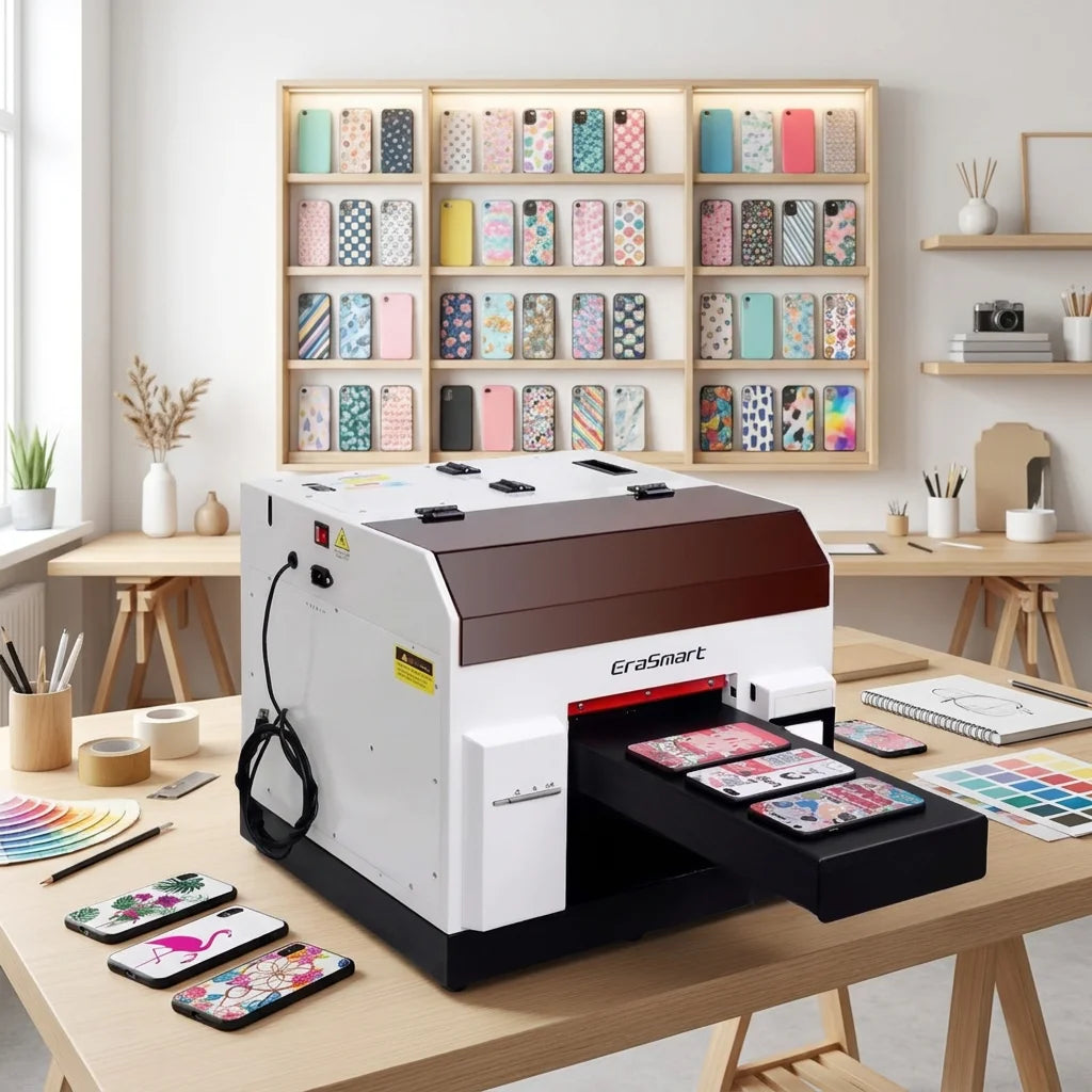 EraSmart A4 Uv Dtf Printer L800  Machine Auto Model Printer Uv Flatbed Phone Case Printer