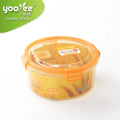 Airtight Large Vacuum Yellow Colored Microwave Plastic Food Containers for Sale